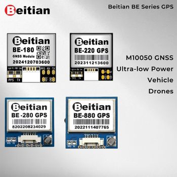 Módulo GPS Beitian BE-180 BE-220 BE-280 BE-880 con Antena M10050 GNSS, Receptor GNSS de Ultra Bajo Consumo para Vehículos y Drones
