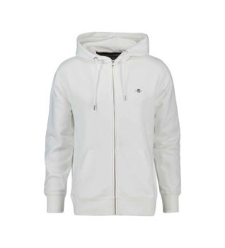 Gant para hombre. 2007059 Sudadera con capucha y cremallera Shield blanco (XXL), Casual, Algodón