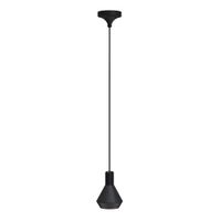 lampara de techo con luz focal en negro