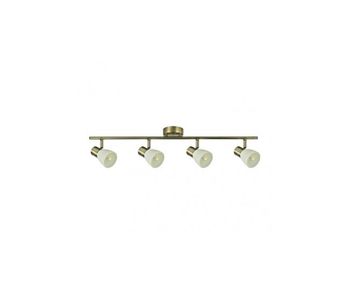 Regleta 4 luces metal color dorado serie cholo 69.5cm