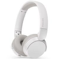 philips tah3209wh auriculares on-ear ligeros bluetooth con aislamiento pasivo del ruido - 55 horas de reproduccion sonido natural llamadas nitidas graves dinamicos 2 horas de carga usb-c - blanco