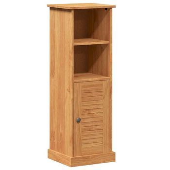 Mueble De Cuarto De Baño Con Estante Vigo Marrón Y Marrón Miel Vidaxl