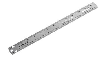 Birzman multi use ruler silver