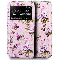 cool funda flip cover dibujos flores para iphone 12  12 pro