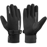 guantes de invierno rockbros con envio local guantes de motocicleta y bicicleta guantes sbr de dedo completo resistentes al viento forro polar calido equipo para esqui y ciclismo