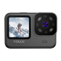 camara de accion viran v9 4k 60fps wifi con estabilizacion anti-vibracion control remoto pantalla dual en color resis