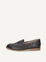 caprice slipper blue made of leather with block heel size 39