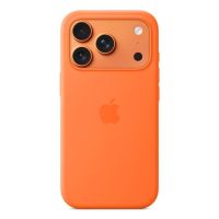 funda de silicona magsafe naranja para iphone 17 pro - proteccion avanzada microfibra interior 45 reciclado