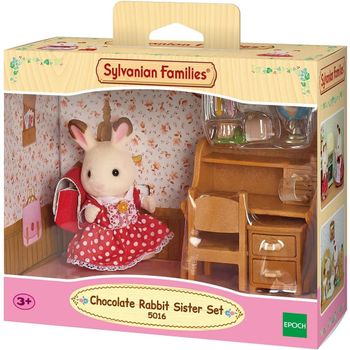 Families Sylvanian Set de escritorio Conejo Chocolate Sylvanian Families 05016 Epoch