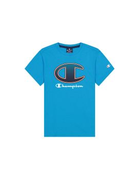 Camiseta Champion Crewneck Big Logo Boy Blue
