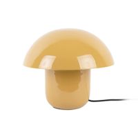 lampara de mesa seta de metal  - amarillo