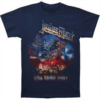 Judas Priest Tops y Camisetas Painkiller US Tour 91 para hombre