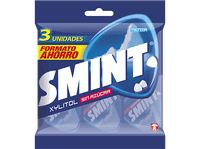 caramelos - smint tripack by chupa chups sabor menta sin gluten azucar 3 unidades 24g