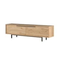 soporte de tv de madera calvin - 160 x 35 x 45 cm - marron