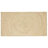 alfombra de area blanco 100 x 200 cm yute vidaxl
