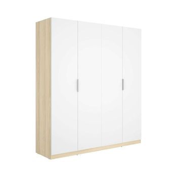 Armario Ropero 4 Puertas Abatibles Diseño Moderno Y Funcional