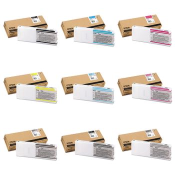 Epson T5911/T5919 Full Set Original Inks (9 Pack)