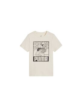 Camiseta Puma Essentials+ Mid 90S Graphic Niño Blanco
