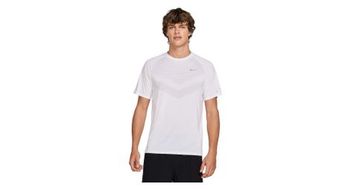 Maillot de manga corta nike  strong dri fit adv  strong  stride blanco  hombre