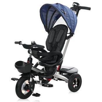 Triciclo Evolutivo Zippy Air Con Asiento Reversible Y Ruedas De Goma  De Lorelli - Azul