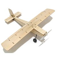 cessna l5 avion rc micro de balsa madera con envergadura de 460 mm y ala fija kit con motor