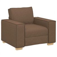 sillon sofa de tela marron de 60 cm cfw325366