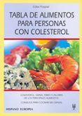 tabla de alimentos para personas con colesterol