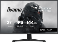 monitor iiyama 27 pulgadas resolucion full hd 1920x1080 panel ips 1 ms mprt 75 hz brillo 250 contraste 10001 hdmi displayport usb hub al