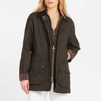 barbour beadnell waxed cotton jacket - uk 16