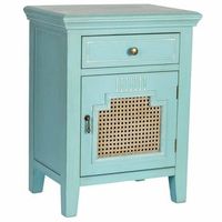 mesita de noche de madera de 1 puerta y 1 cajon 50x36x665h cm