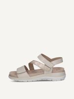 caprice sandal white made of leather without heel size 40
