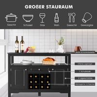 buffet de comedor moderno con botellero armarios y cajones blanco 5 cm