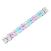 cable thermaltake ac-082-cn6nan-a1 2x 8pin hembra a hembra argb blanco 0272 m