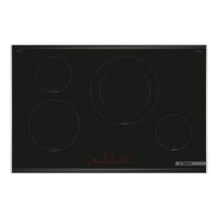 placa de induccion 80cm 4 zonas 7400w vidrio-ceramica negra control tactil home connect