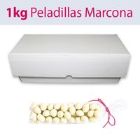 peladillas blancas de almendra marcona a granel caja de 1 kg