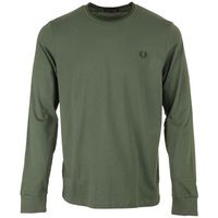fred perry camiseta long sleeved twin tipped tee shirt para hombre