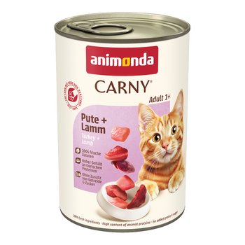 animonda Carny Adult 12 x 400 g - Pack ahorro - Pavo y cordero