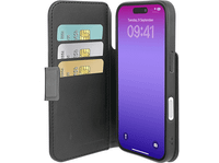 funda movil - cellularline book agenda para iphone 17 pro con tapa tarjetero cierre magnetico negro