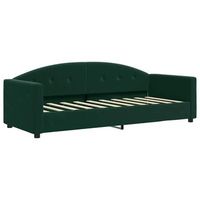 cama individual  cama para adultos  sofa cama sin colchon terciopelo verde oscuro 80x200 cm