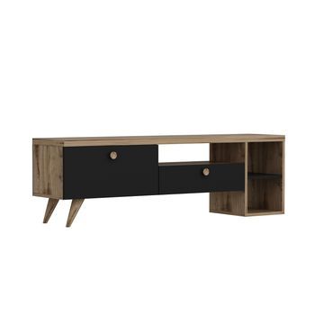 Mueble Tv Parion Negro Roble