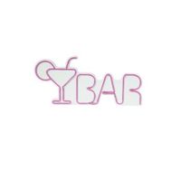 iluminacion led decorativa de plastico bar rosa