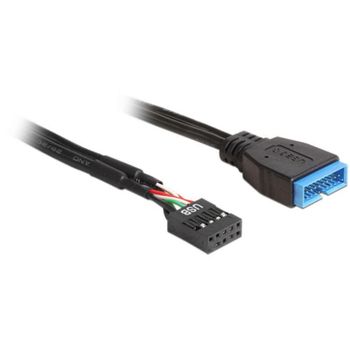 Cable USB interno DeLOCK 83776 0,45 m adaptador de 9 a 19 pines