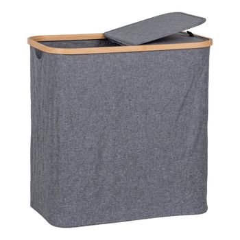 Cesto para ropa noto color gris oscuro