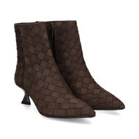 pons quintana botines con tacon mujer - marron talla 37
