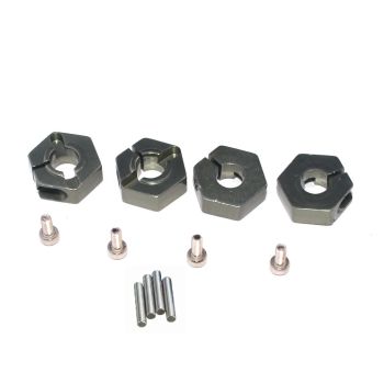 Adaptador hexagonal de aluminio ZD Racing 12mm 7188 para LRP HSP HPI FS Wltoys para coche de carreras todoterreno Rc par