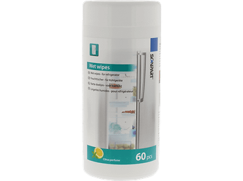 Accesorio frigorífico - Scanpart 1110000036, Toallitas húmedas, Fragancia limón, 60 unidades, Para exterior e interior frigoríficos