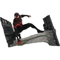 figura spider-man miles morales marvel gallery estatua diorama 18 cms