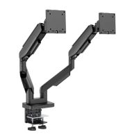 soporte doble para monitores lc-power lc-eq-a34b-d hasta 3420 kgnegro