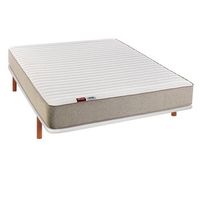 pack colchon y base 140x190 pikolin leah 24cm blanco montaje incluido