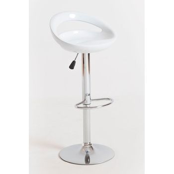 Pack 4 Taburetes Onis Basic De Polipiel 100*46*40 Cm - Blanco